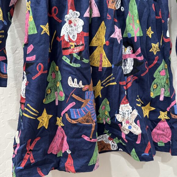 Tu Blue Christmas Long Sleeve Dress & Leggings Outfit - Picture 4 of 8